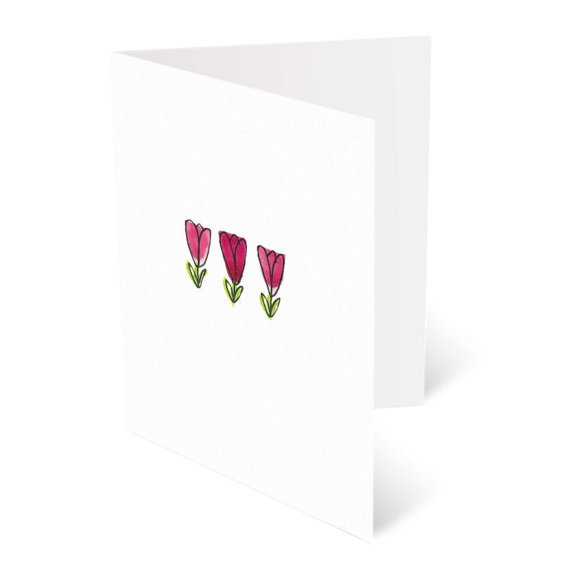 x16 pack A6 Greeting Cards, Tulip and Bumblebee Pack