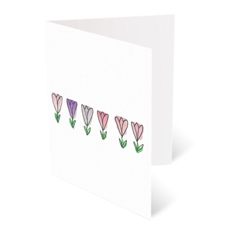 x16 pack A6 Greeting Cards, Tulip and Bumblebee Pack